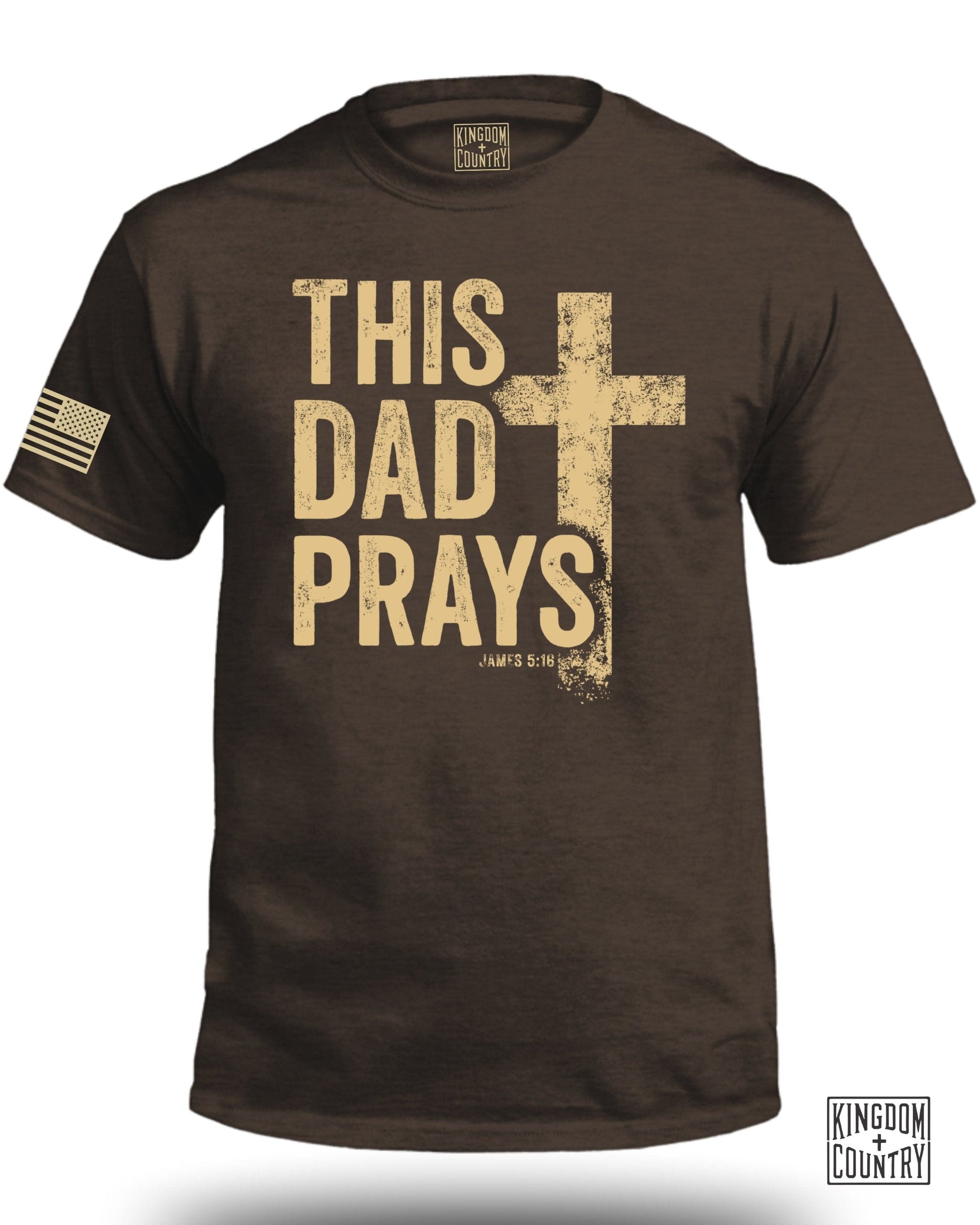 This Dad Prays Christian Themed T-Shirt product
