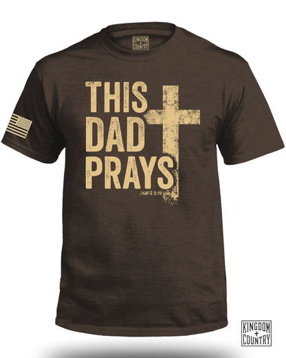 This Dad Prays Christian Themed T-Shirt product