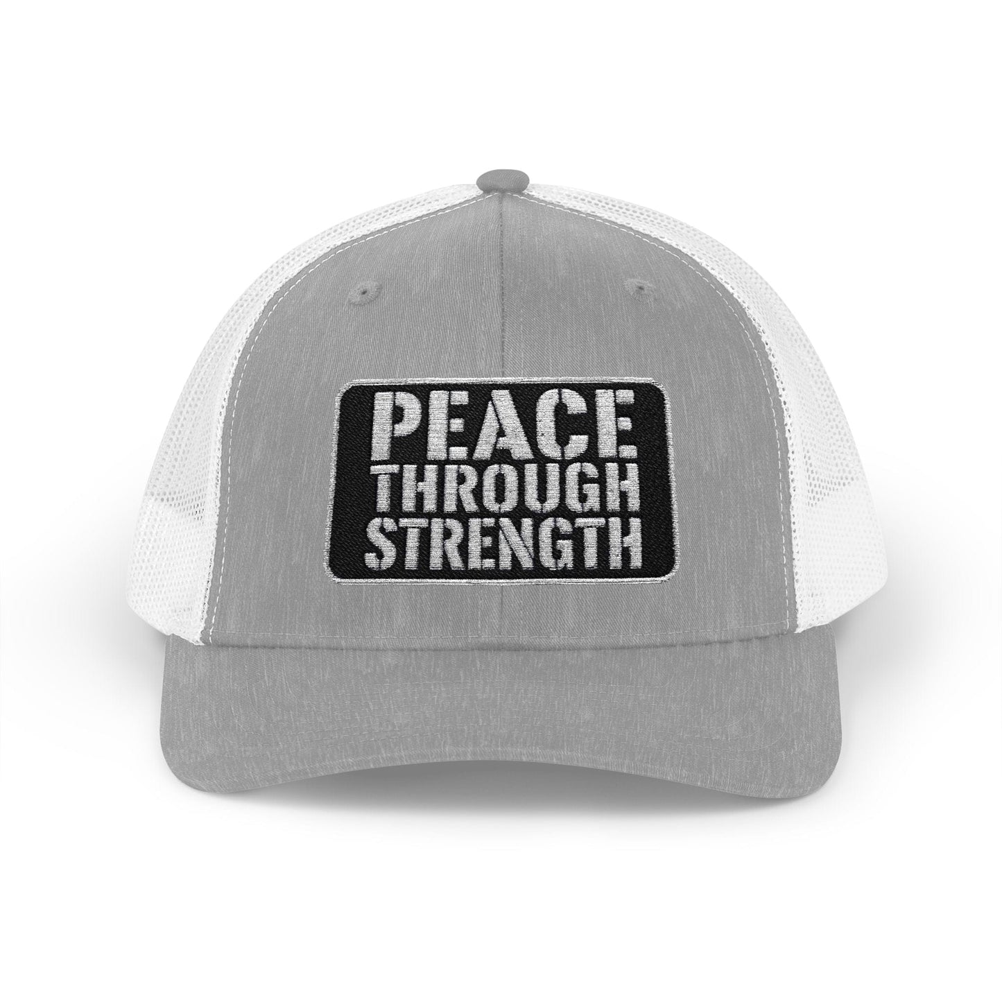 Peace Through Strength Snapback Trucker Cap
