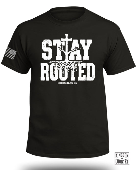 Stay Rooted Colossians 2:7 T-shirt Christian Apparel