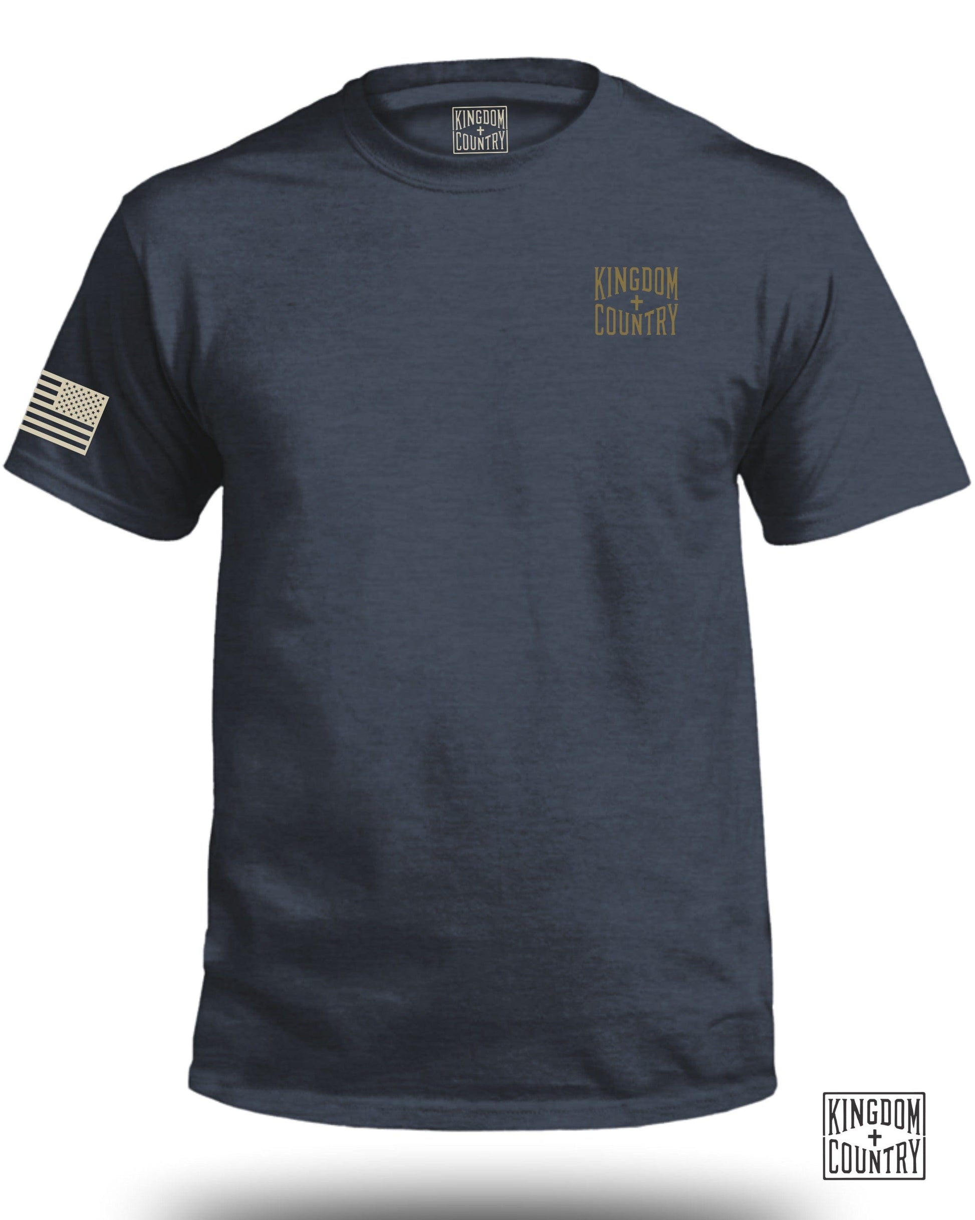 Kingdom Country USA Flag Navy Blue T-Shirt product type
