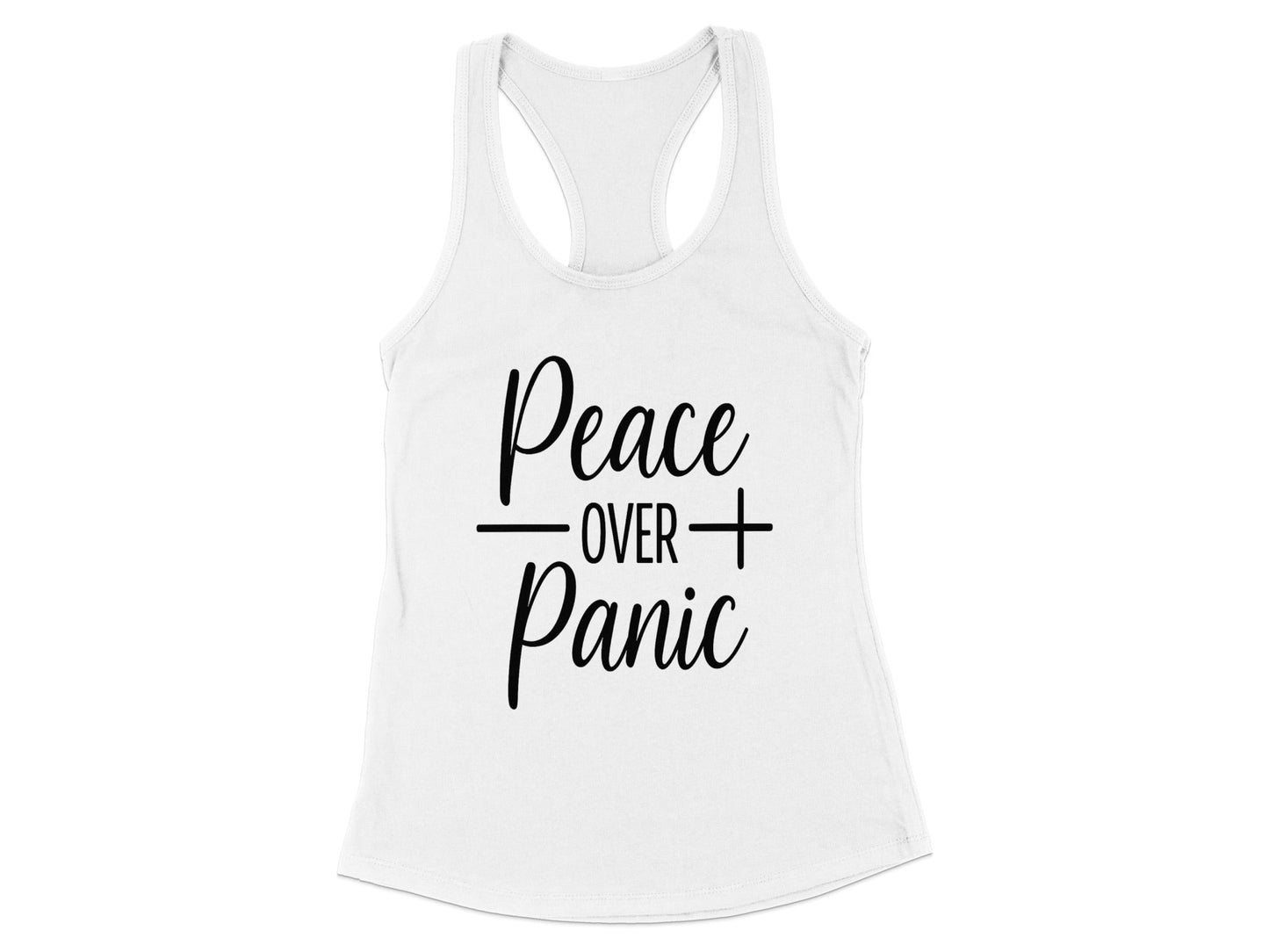 Peace Over Panic Inspirational Tank Top product type