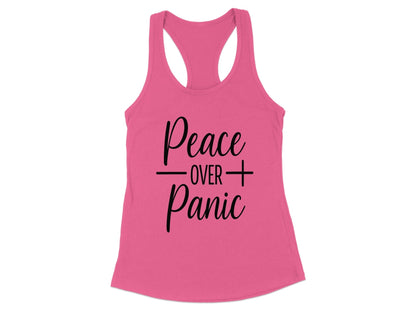 Peace Over Panic Quote Women's Tank Top product