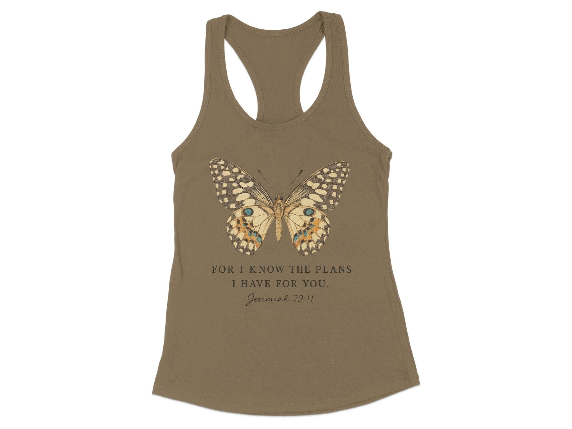 Inspirational Butterfly Jeremiah 29:11 Tank Top product type