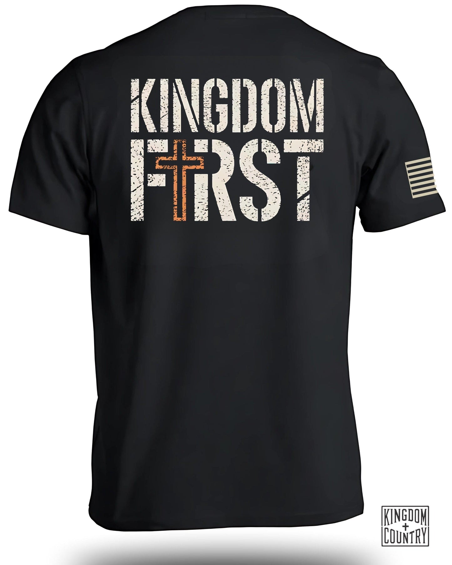Kingdom First Graphic Design on Black Shirt product