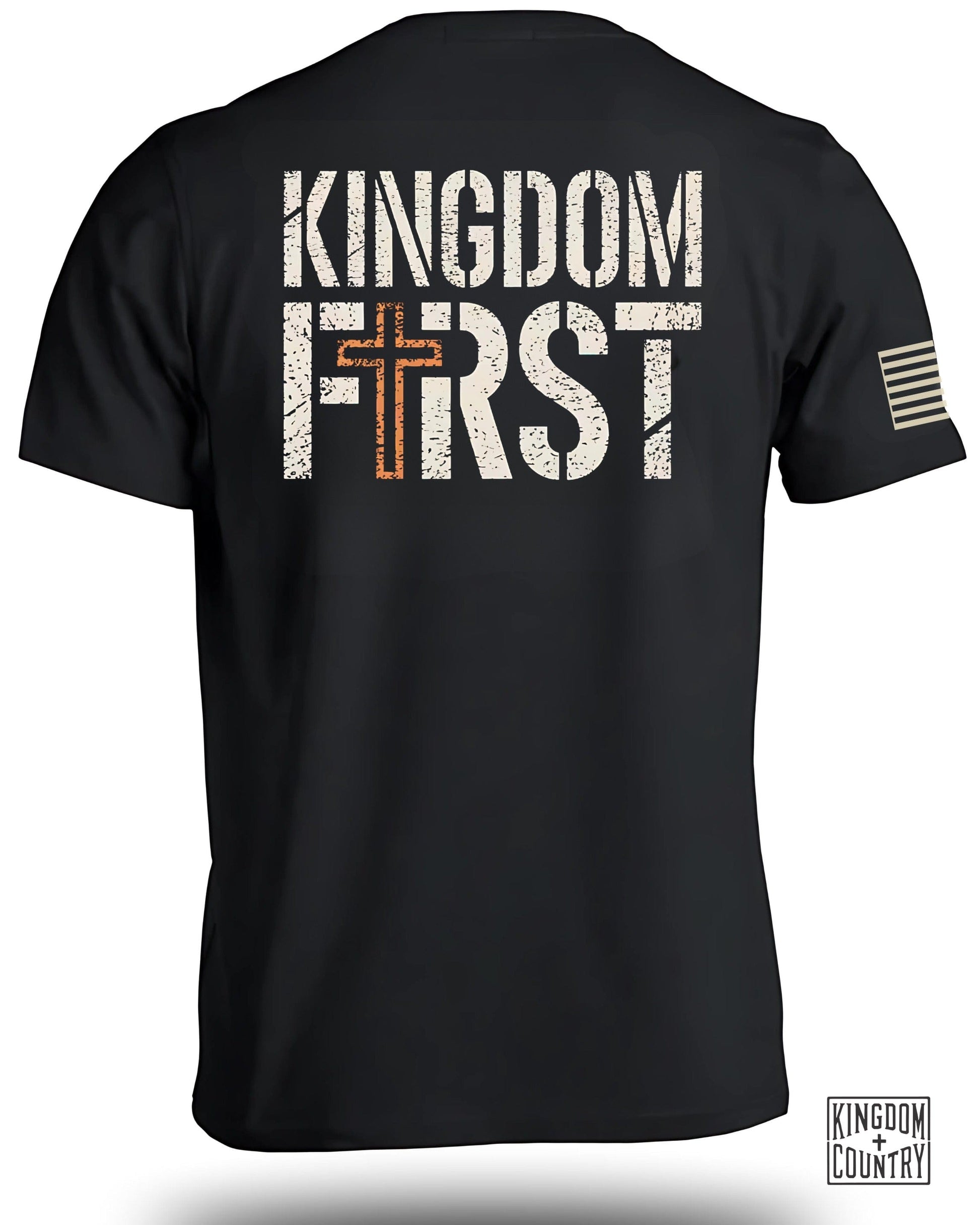 Kingdom First Graphic Design on Black Shirt product
