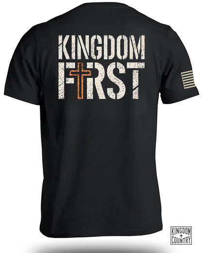 Kingdom First Graphic Design on Black Shirt product