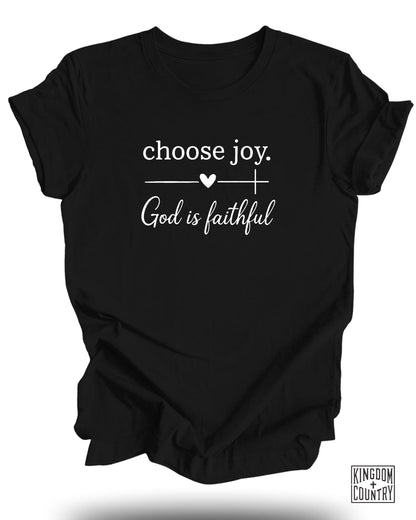 Choose Joy God Is Faithful Graphic Tee product type