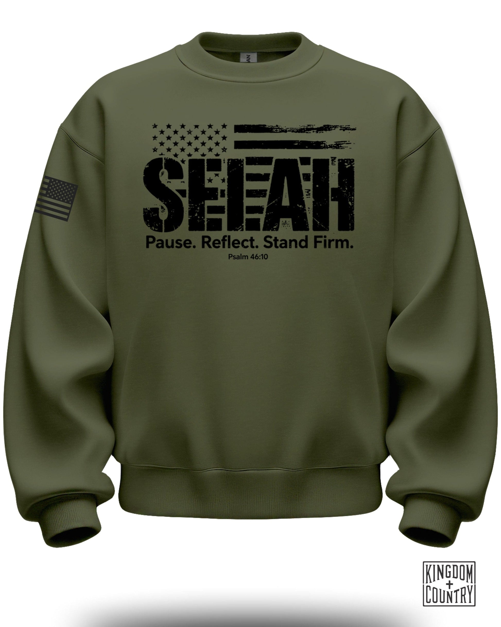 Pause Reflect Stand Firm Patriotic Sweatshirt