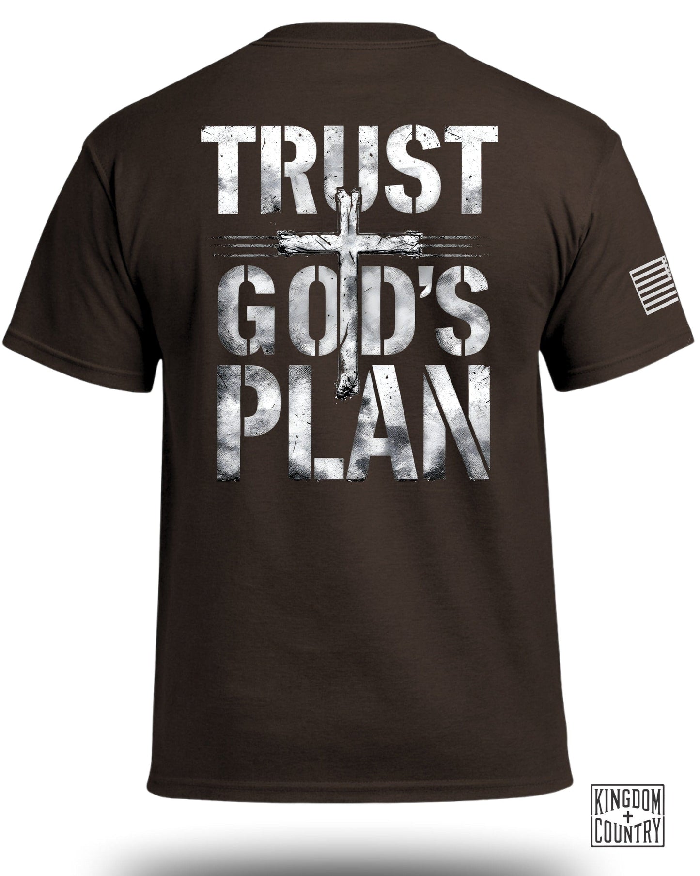 Trust God's Plan Cross T-Shirt with Inspirational Message