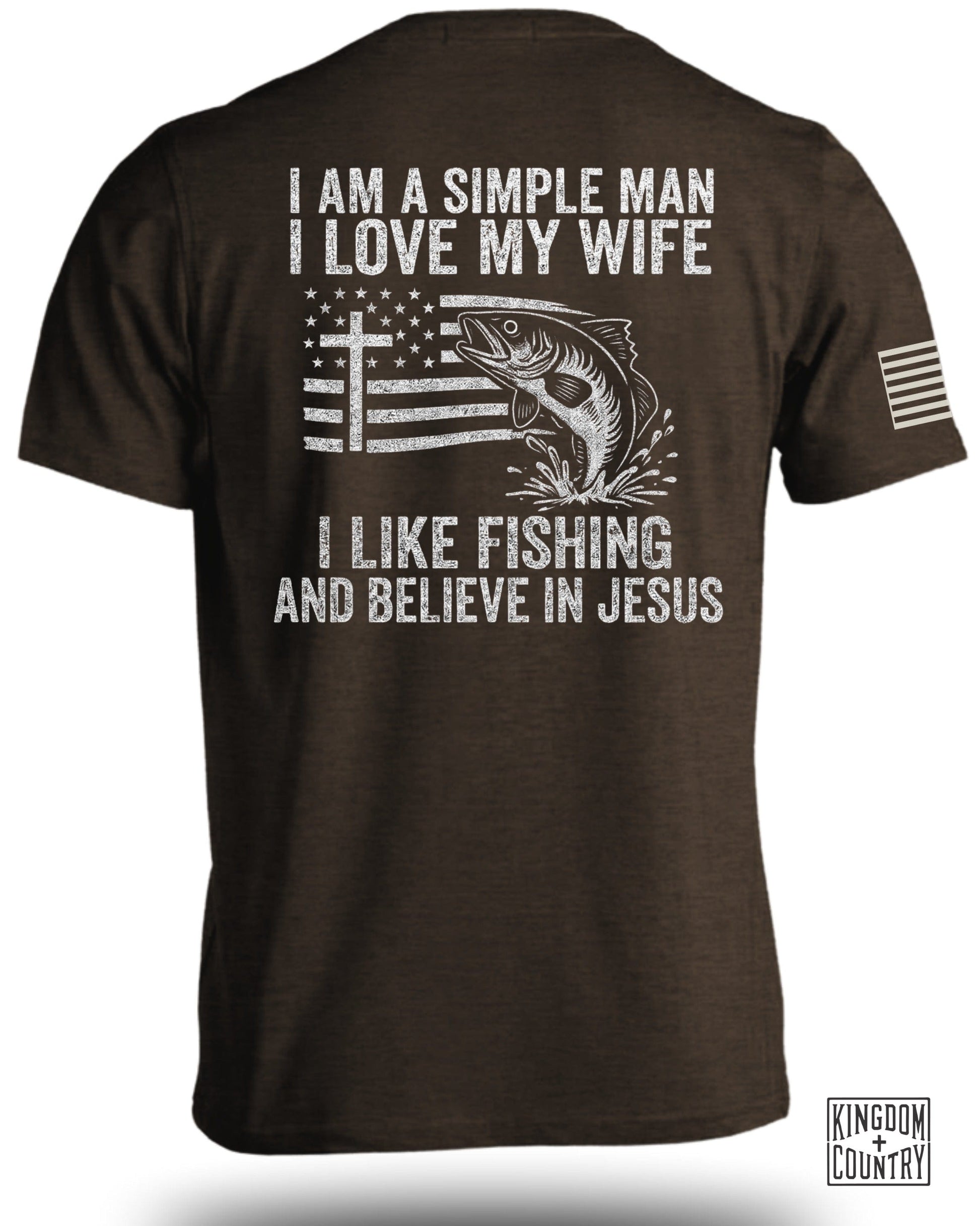 I Love My Wife Fishing and Believe In Jesus T-shirt