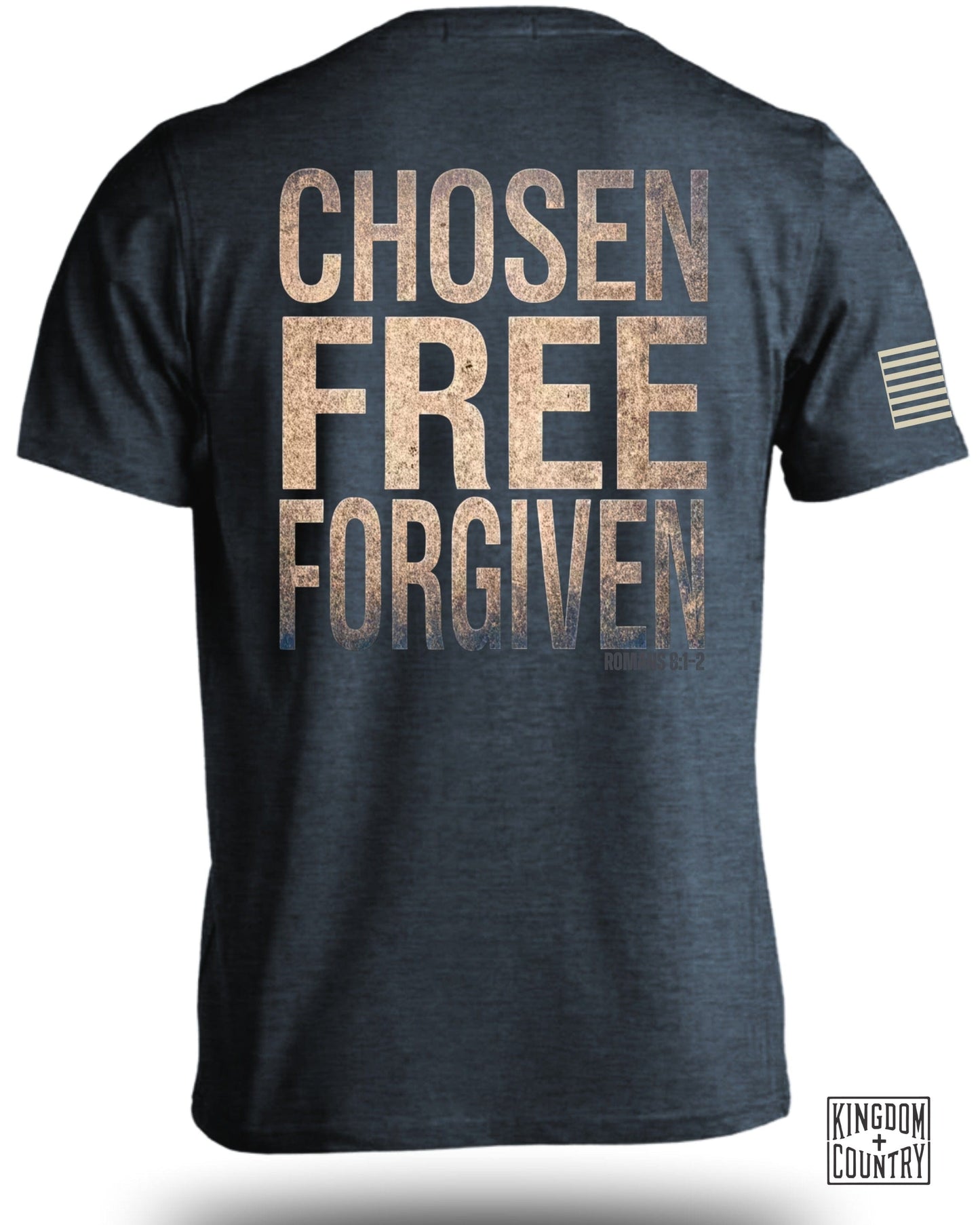 Chosen Free Forgiven Design Graphic T-Shirt product type