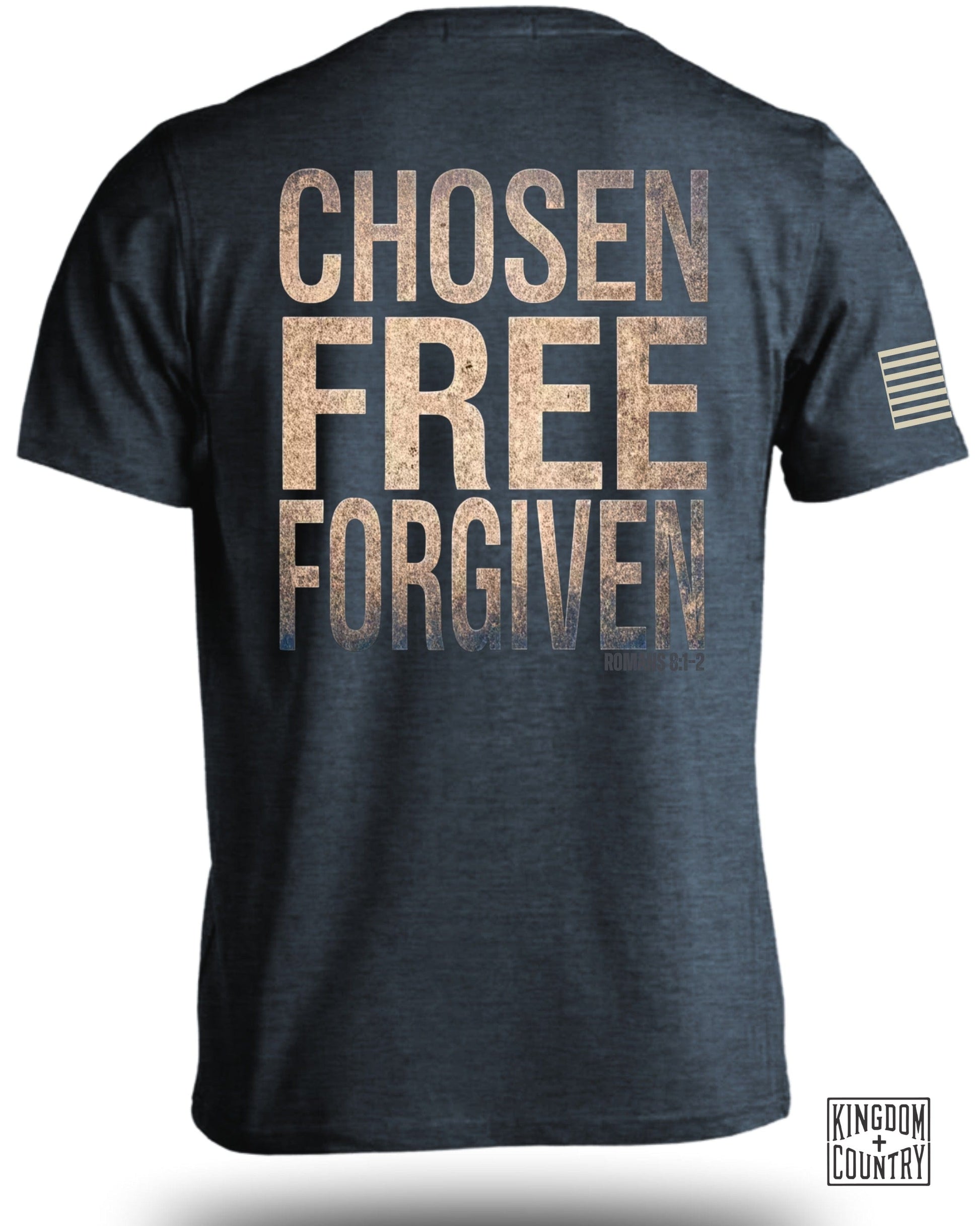 Chosen Free Forgiven Design Graphic T-Shirt product type