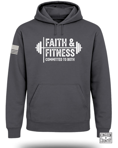 Faith and Fitness Committed to Both Hoodie