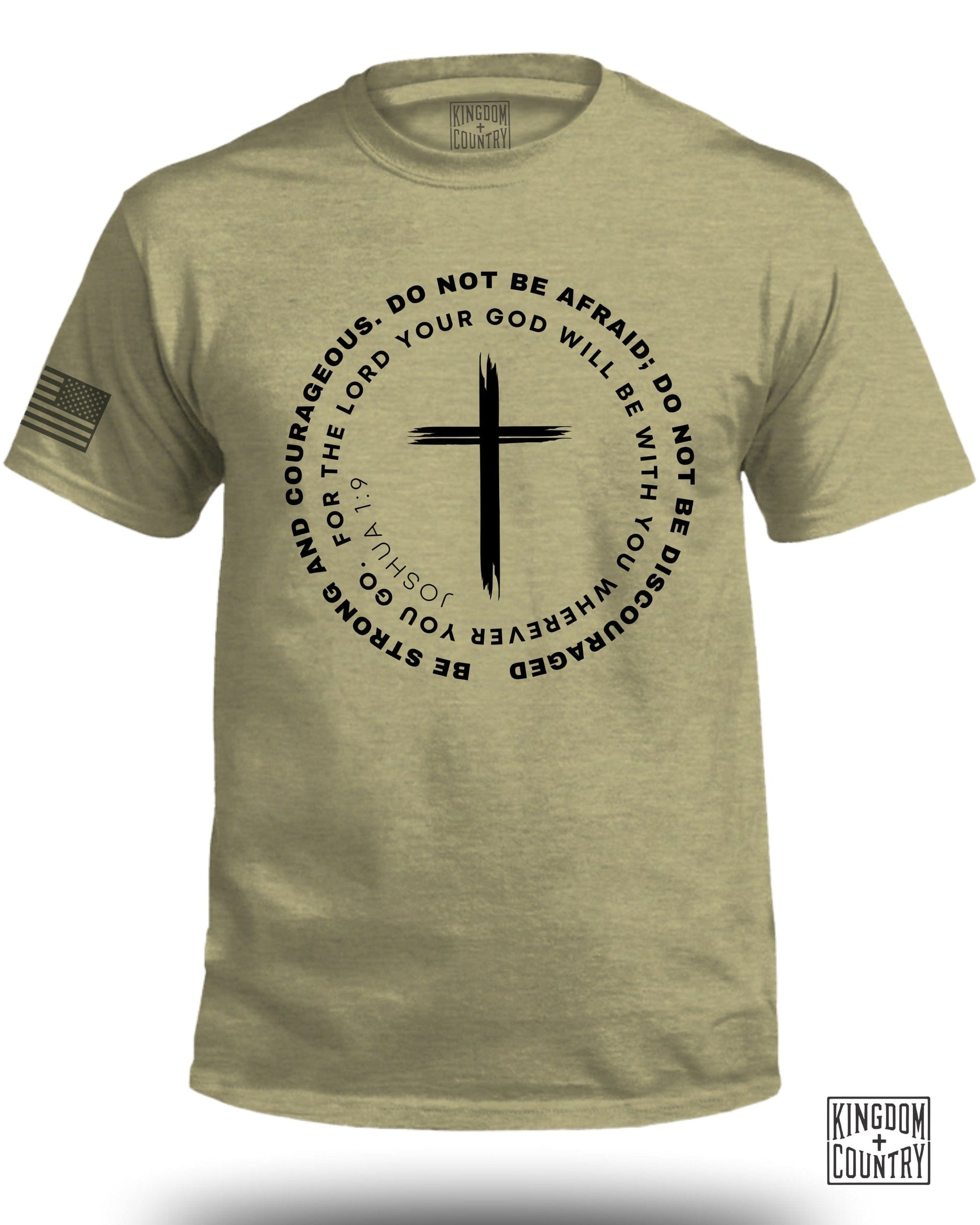 Be Strong and Courageous Cross Art T-shirt product