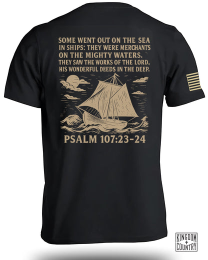 Psalm 107:23-24 Merchants Sailing Scene product