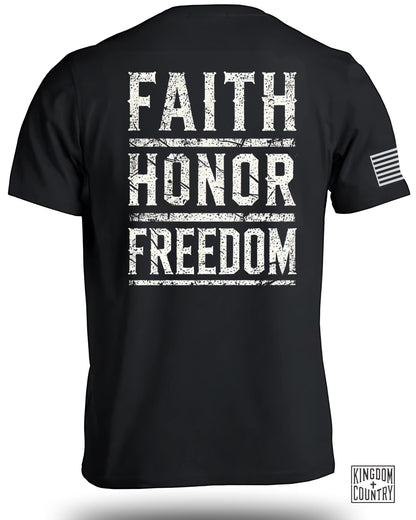 Faith Honor Freedom American Flag T-shirt product