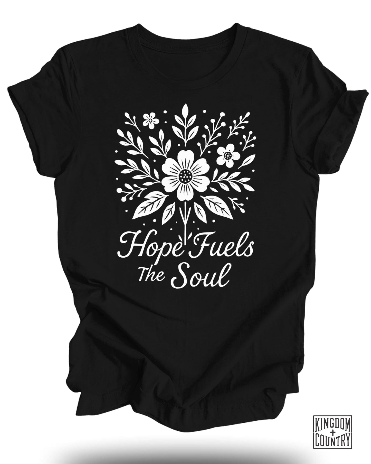 Hope Fuels The Soul Floral Graphic T-Shirt product