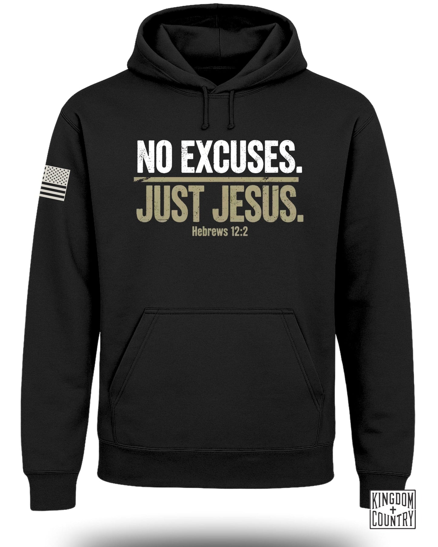 No Excuses Just Jesus Hebrews 12 2 Hoodie Sweatshirt
