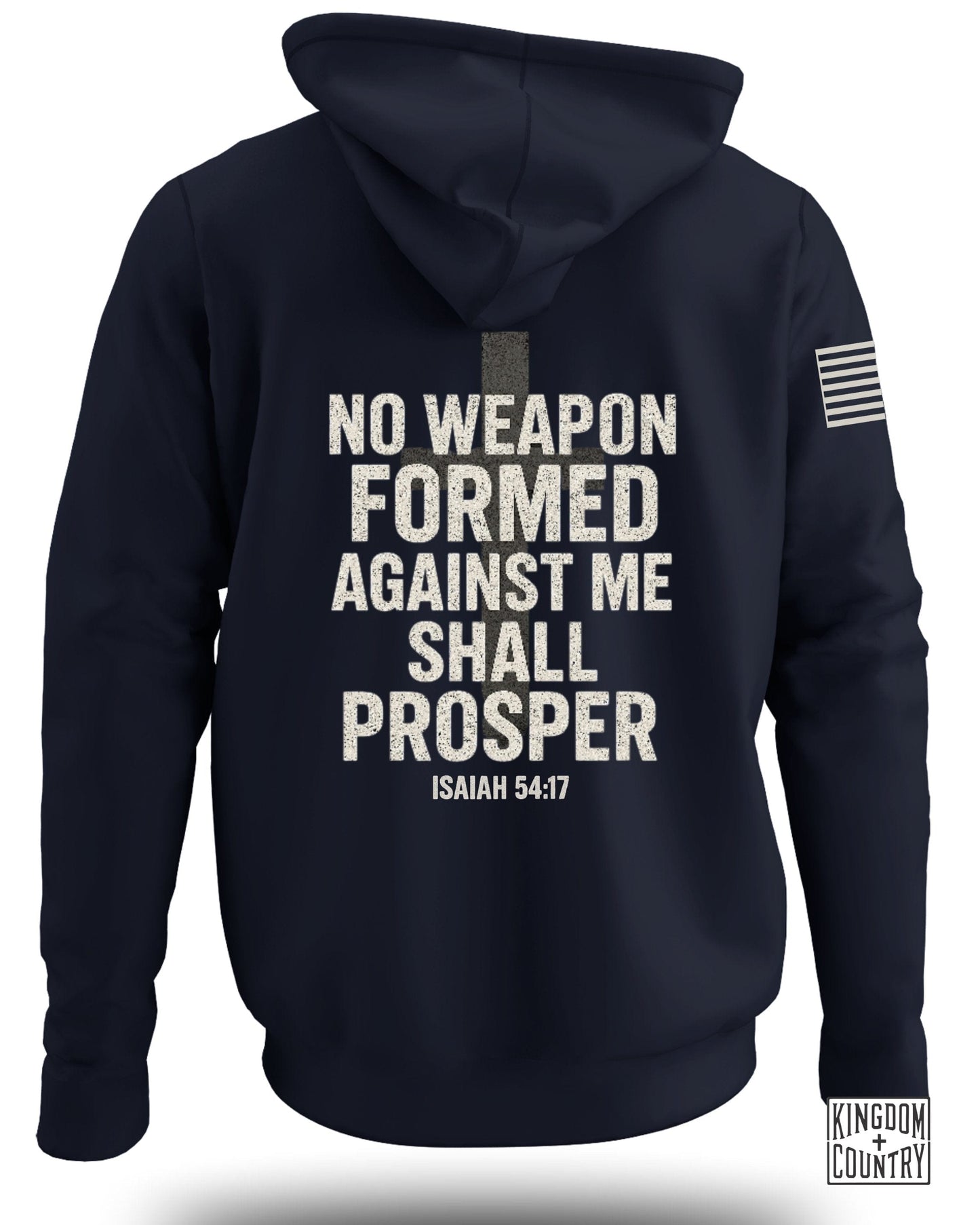 No Weapon Formed Against Me Shall Prosper hoodie product