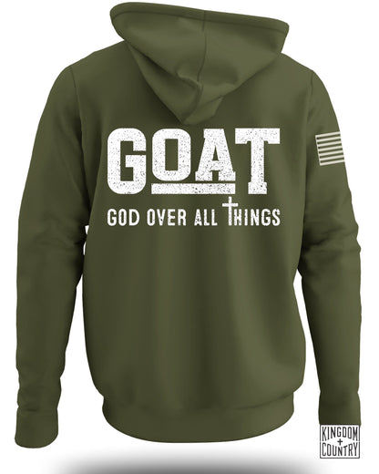 GOAT God Over All Things Inspirational Hoodie product