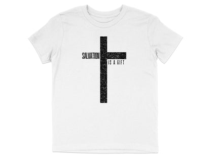 Salvation Is A Gift Cross Graphic T-Shirt