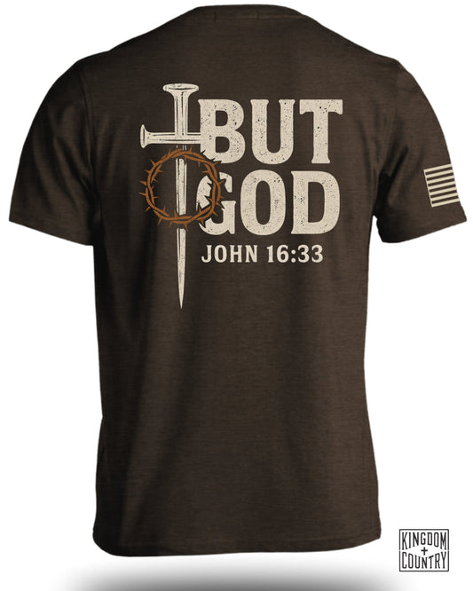 Inspiring But God John 16:33 Graphic Shirt product