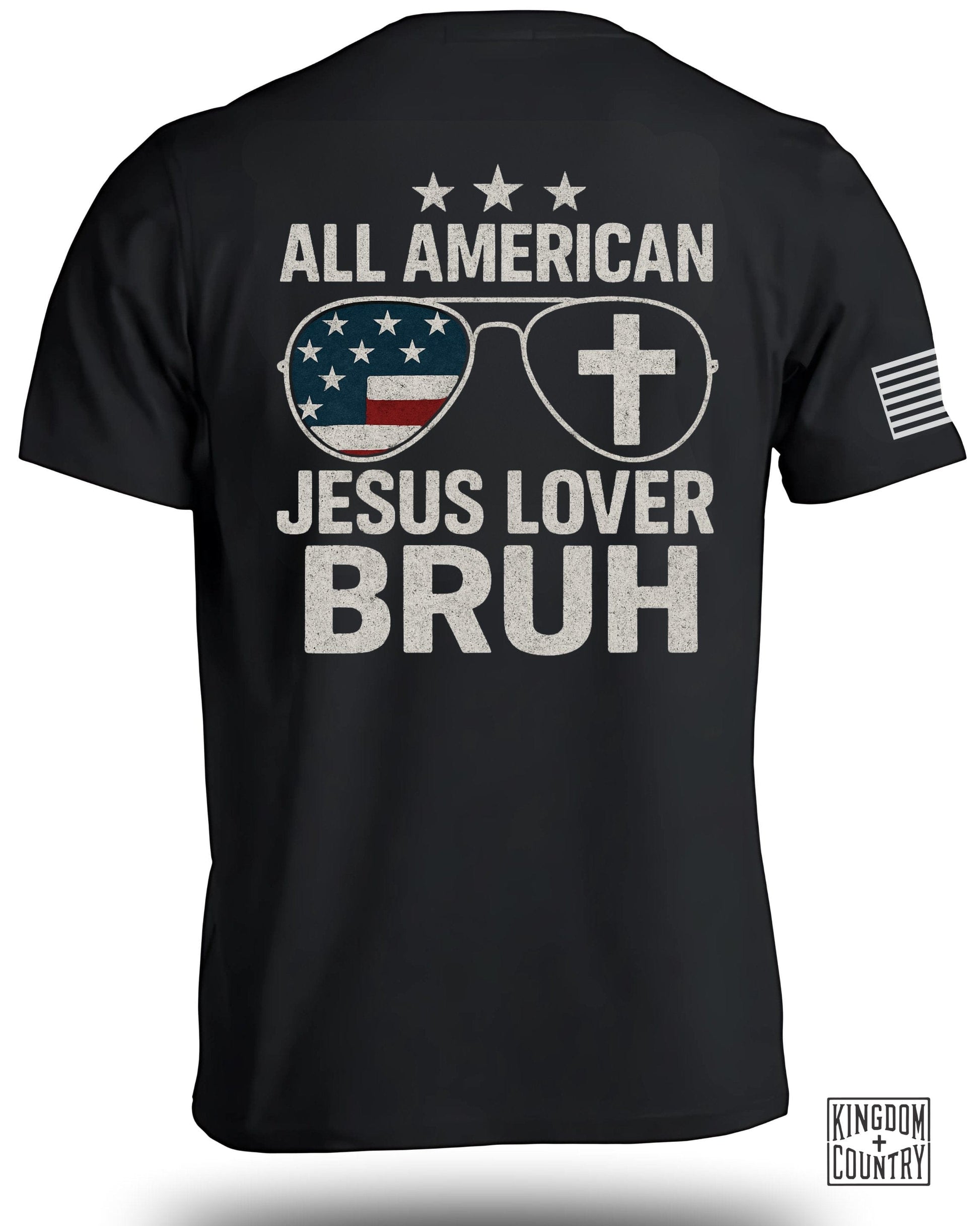 All American Jesus Lover Bruh Graphic T-shirt product type