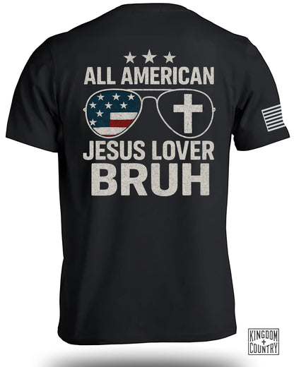 All American Jesus Lover Bruh Graphic T-shirt product type