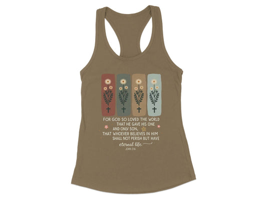 For God So Loved The World Eternal Life Tank Top