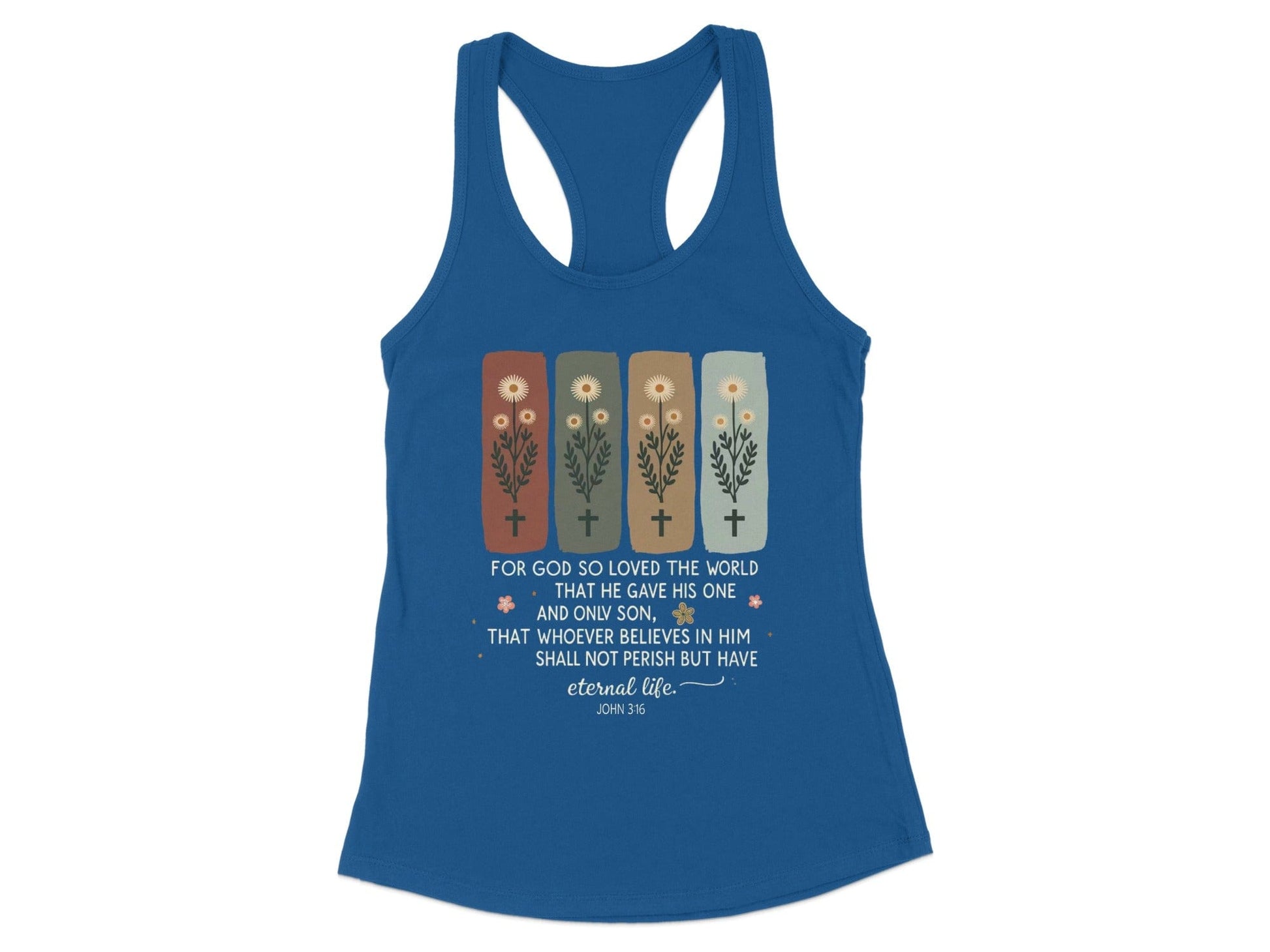 For God So Loved The World Quote Tank Top Product