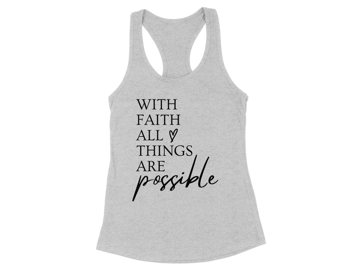 With Faith All Things Are Possible Tank Top product
