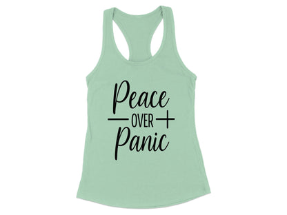 Peace Over Panic Comfortable Graphic Tank Top product