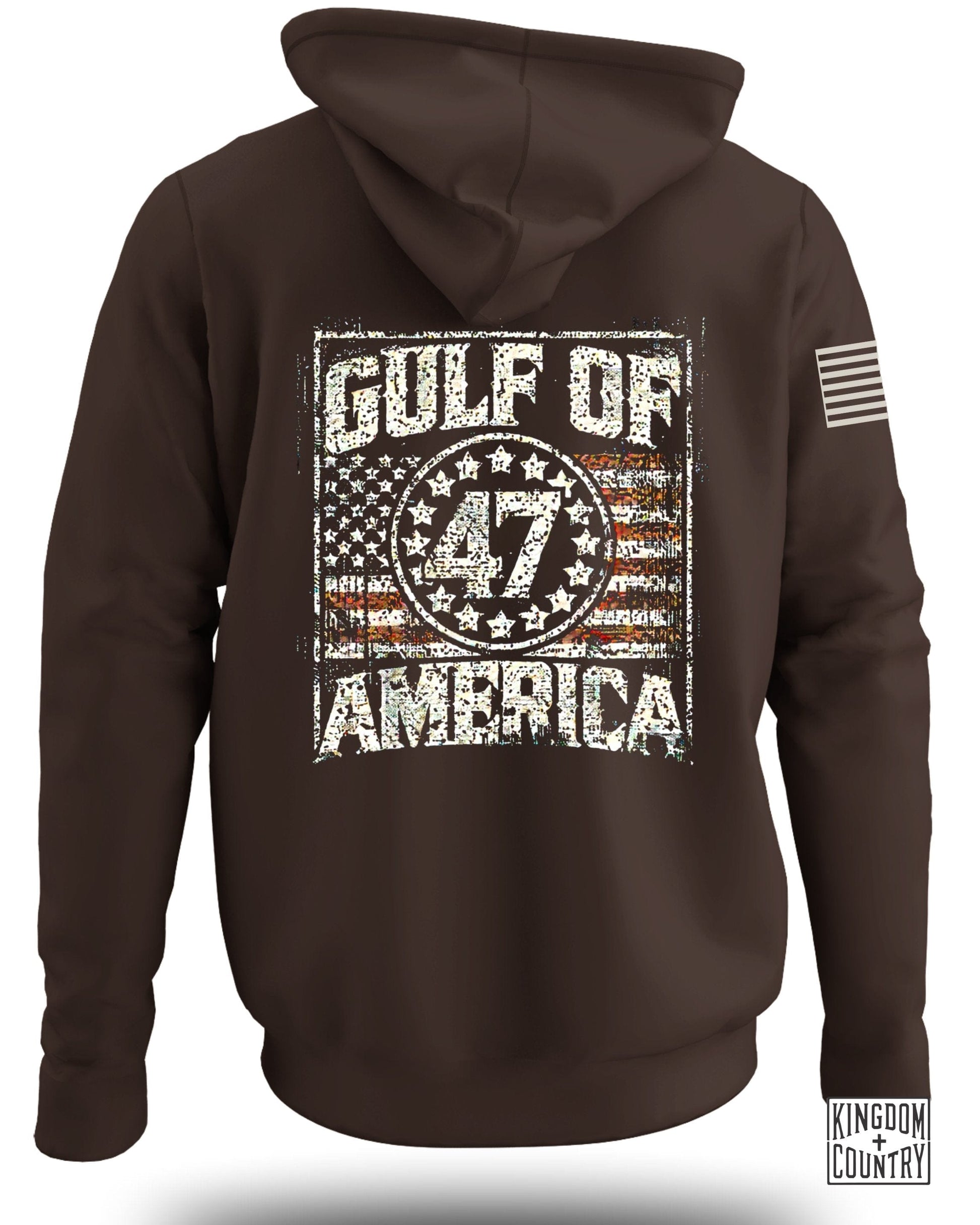Gulf of America 47 Hoodie Patriotic Flag Printed product