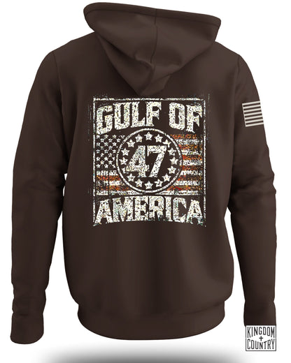 Gulf of America 47 Hoodie Patriotic Flag Printed product