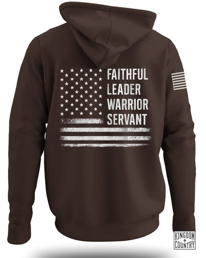 Faithful Leader Warrior Servant Patriotic Hoodie product