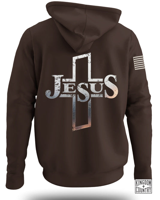 Jesus Cross Graphic Hoodie Casual Wear Product
