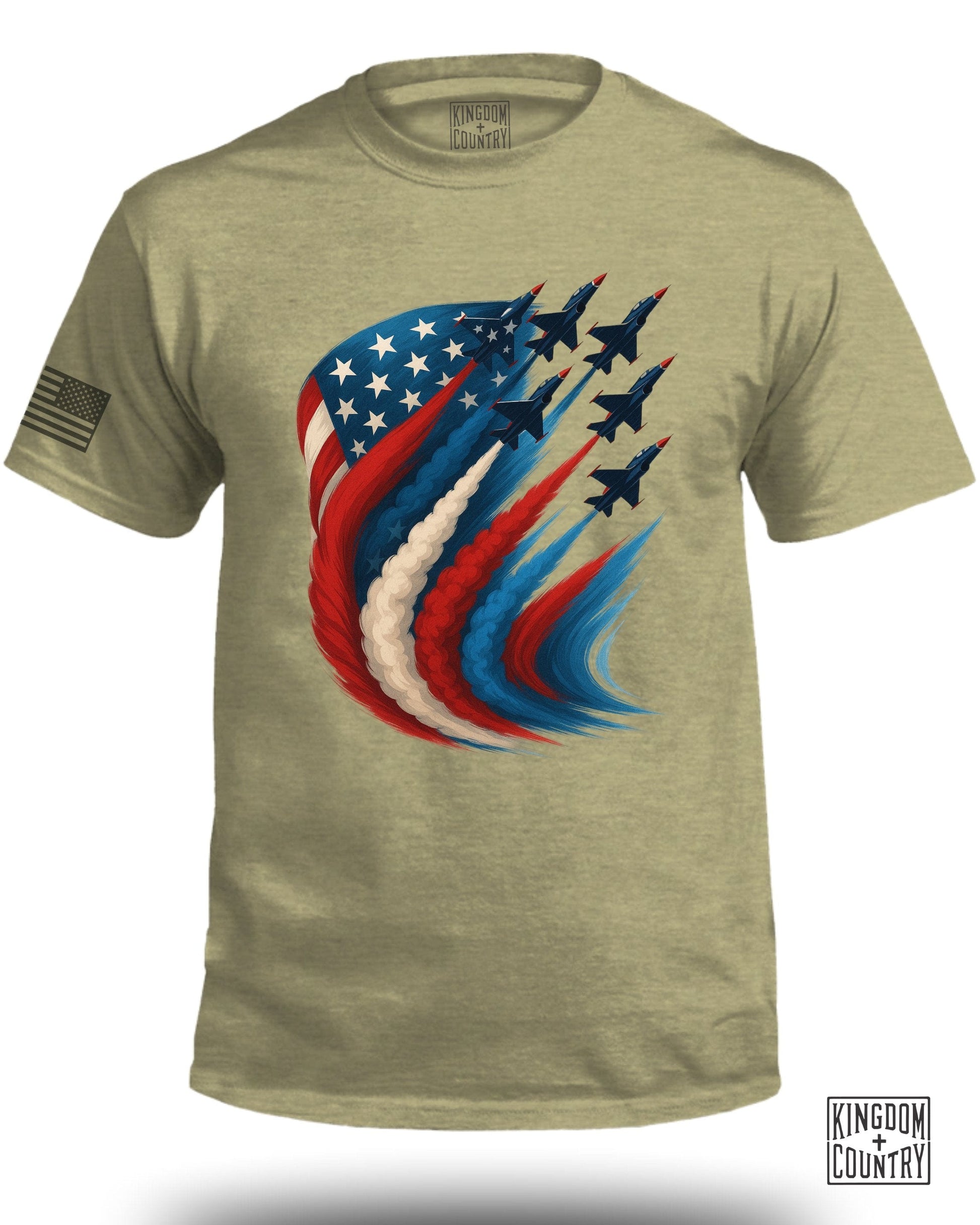 Patriotic Fighter Jets Graphic Tee Shirt product type