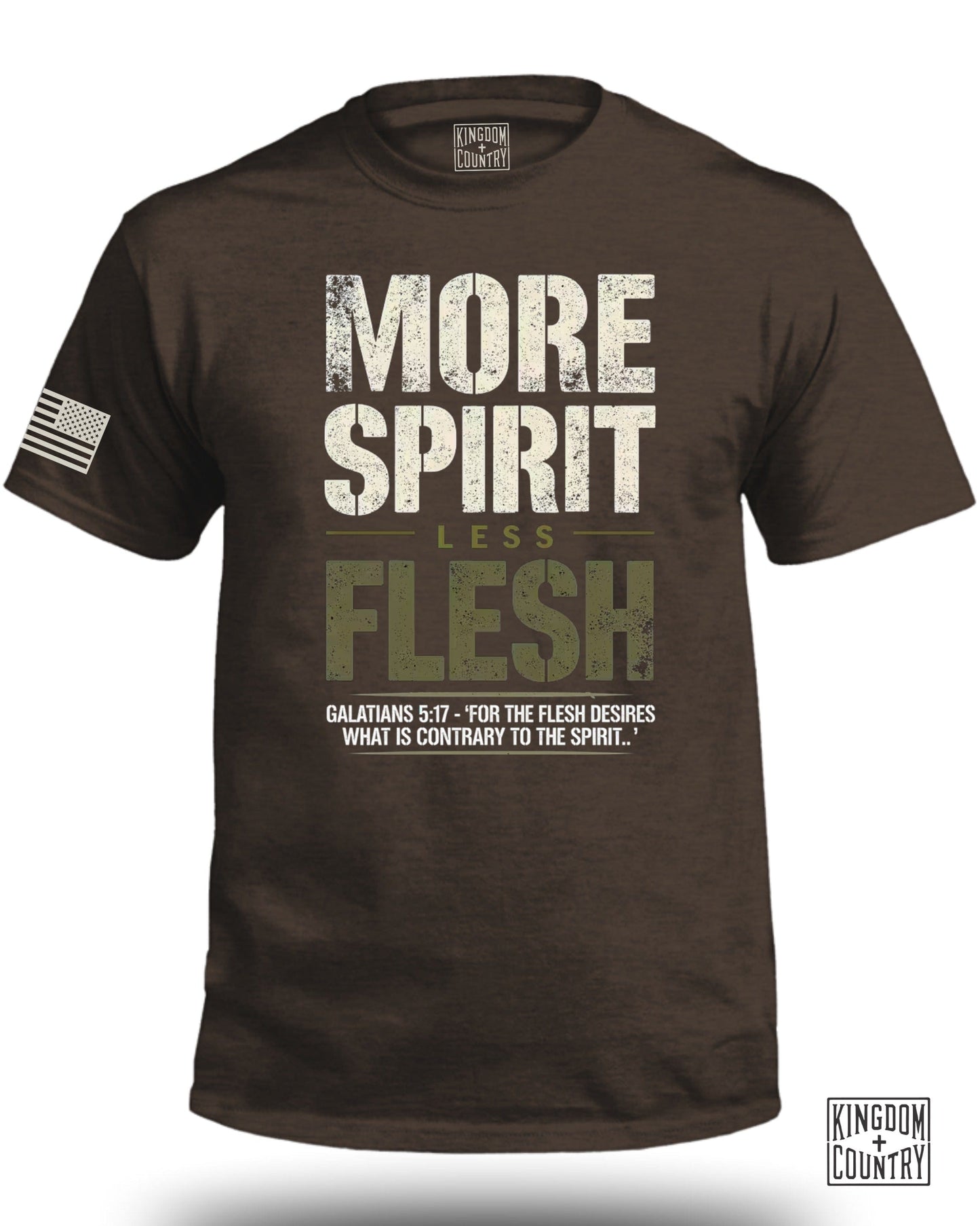 More Spirit Less Flesh Inspirational Shirt product
