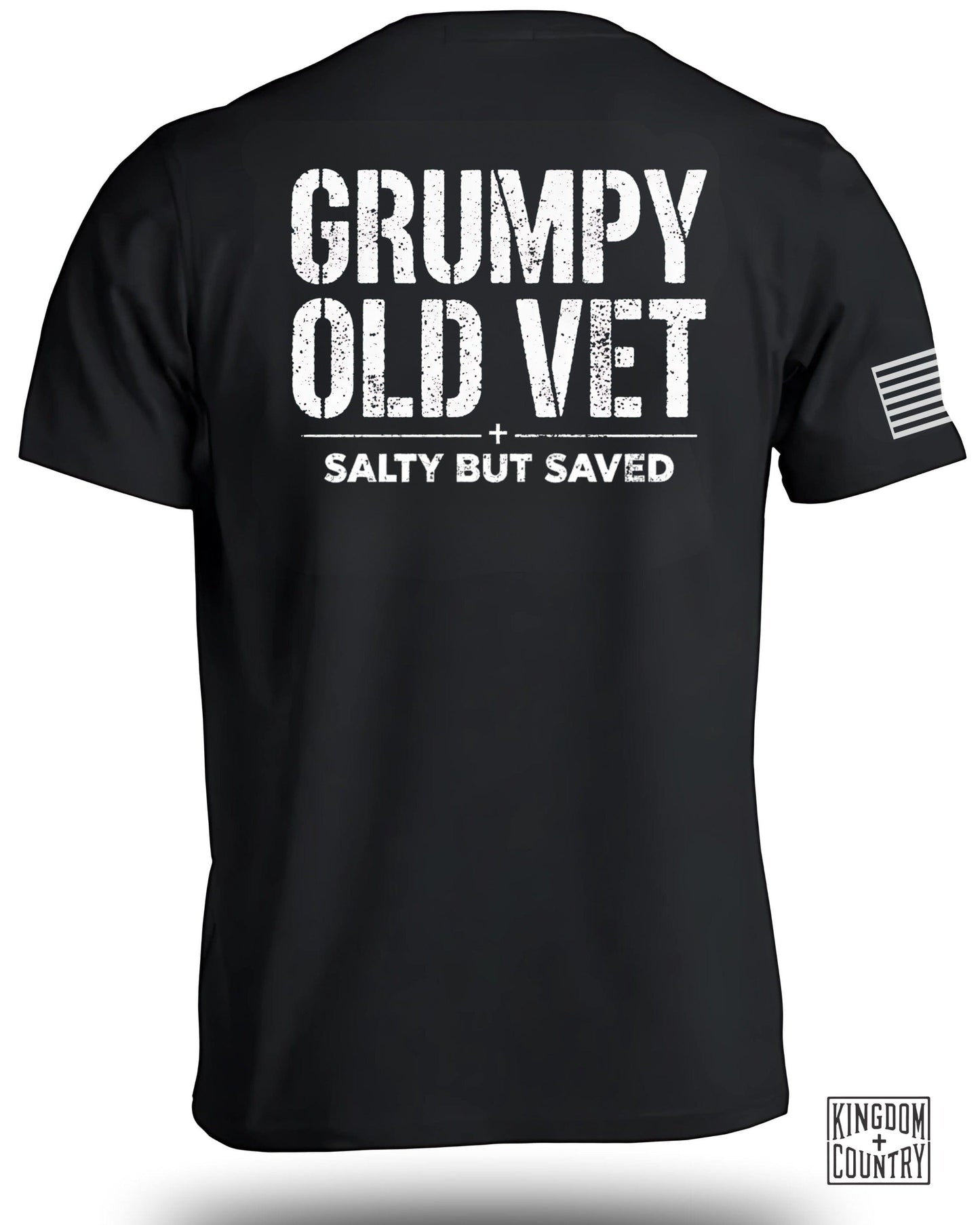 Grumpy Old Vet Salty But Saved Graphic Tee product