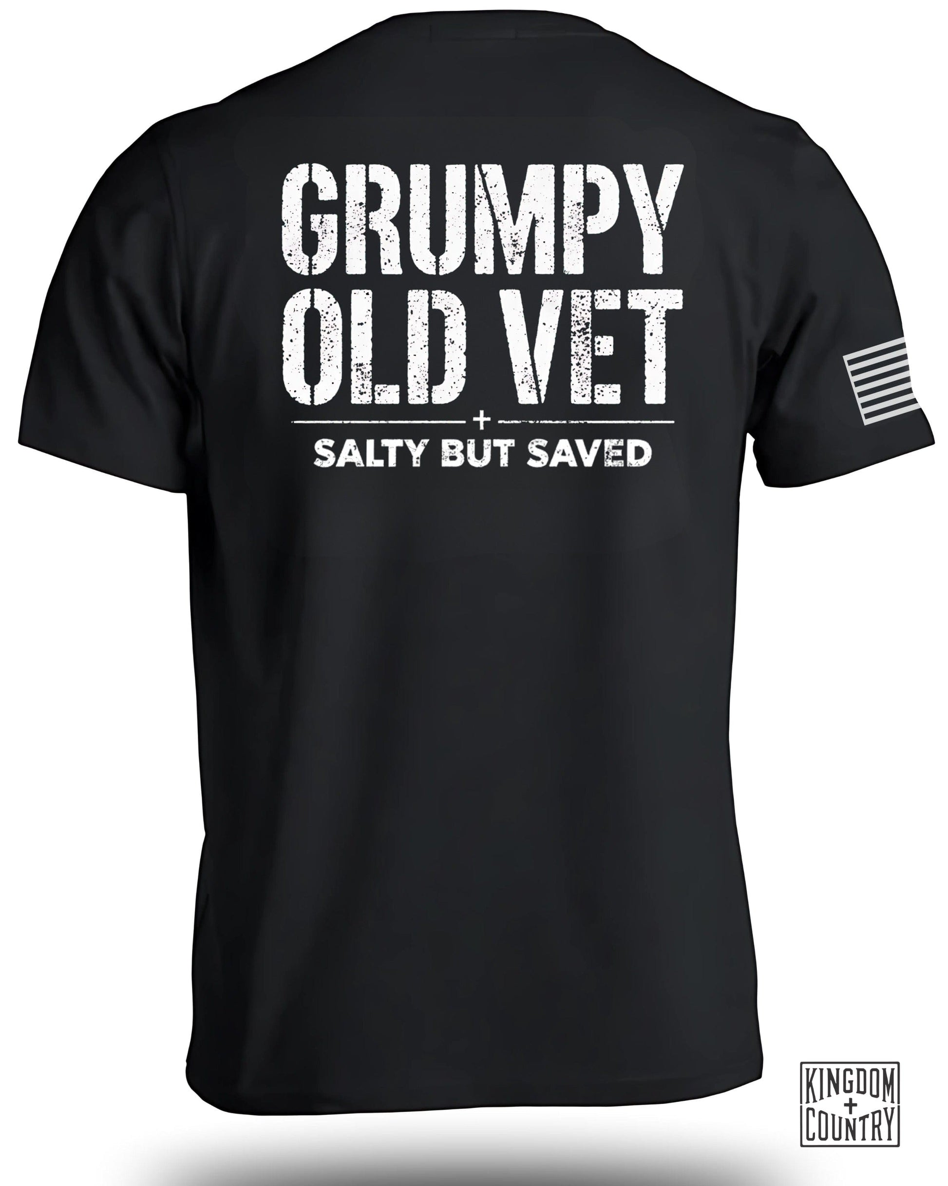 Grumpy Old Vet Salty But Saved Graphic Tee product
