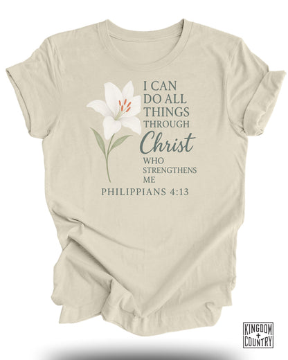 Inspirational Philippians 4:13 T-Shirt product
