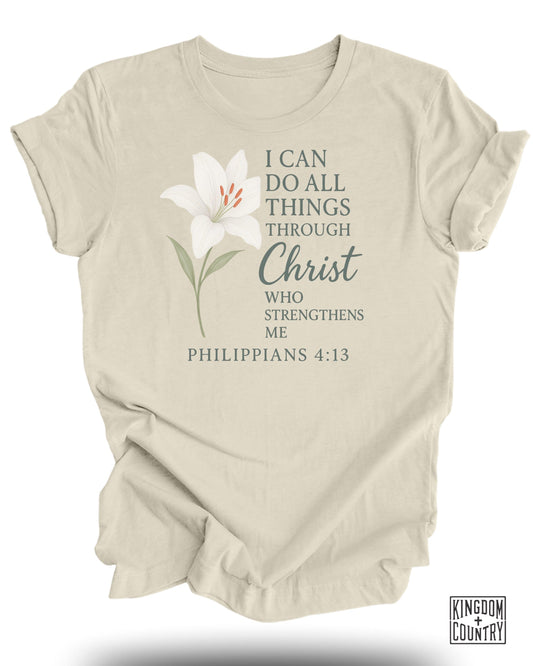 Inspirational Philippians 4:13 T-Shirt product