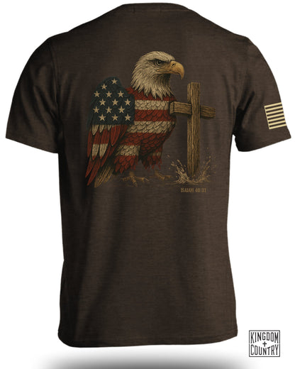 American Eagle and Cross Design T-Shirt product type