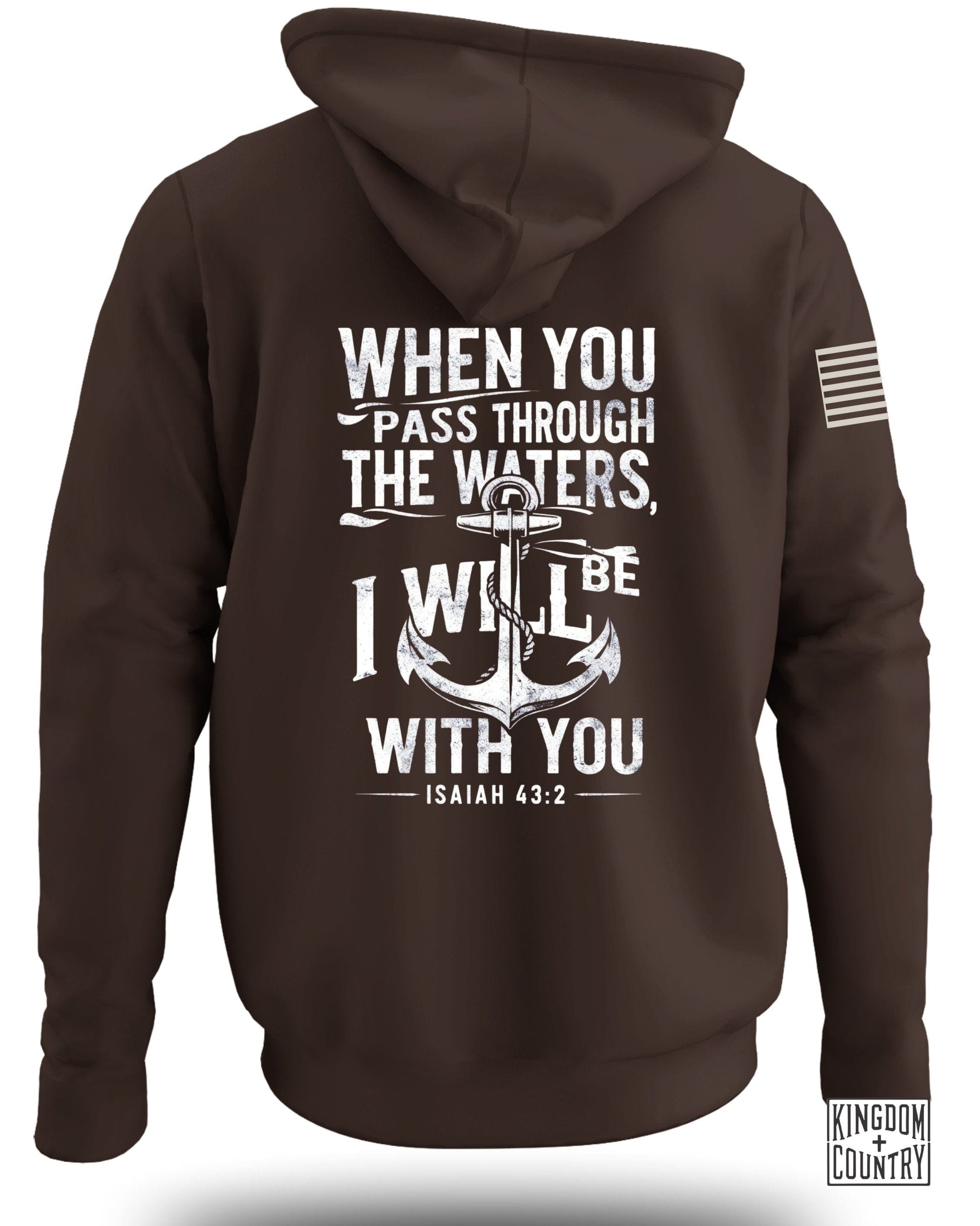 Inspirational Anchor Isaiah 43:2 Hoodie Product