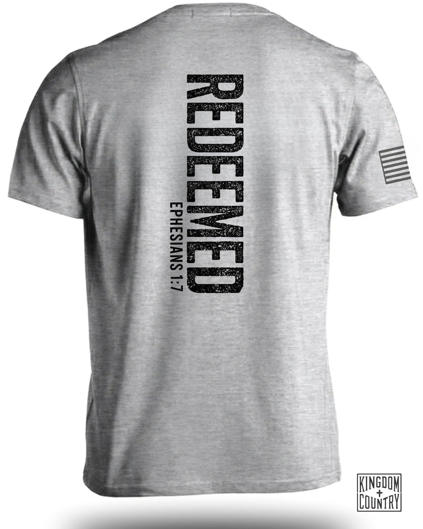 Redeemed Ephesians 1:7 Christian T-Shirt product type