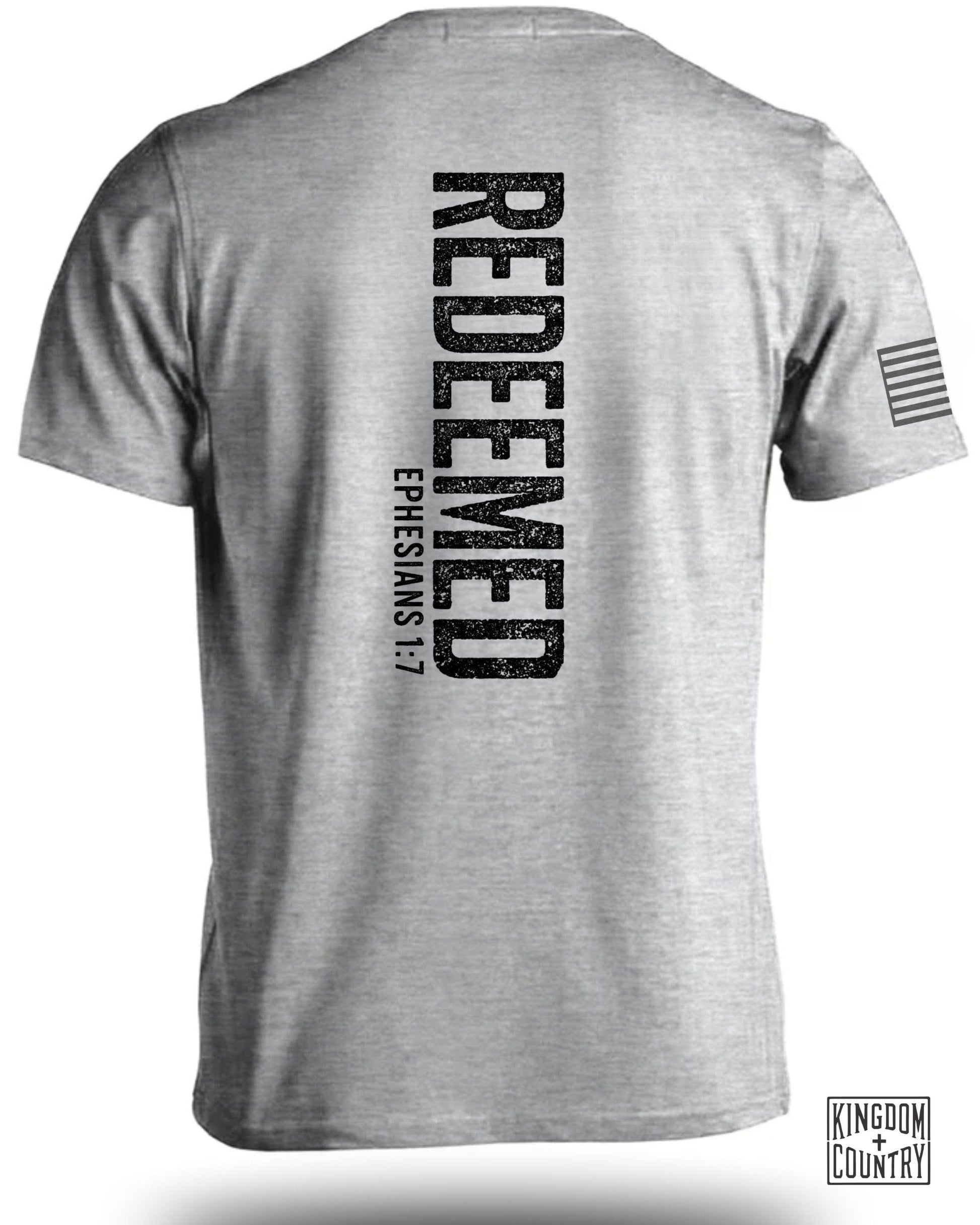 Redeemed Ephesians 1:7 Christian T-Shirt product type