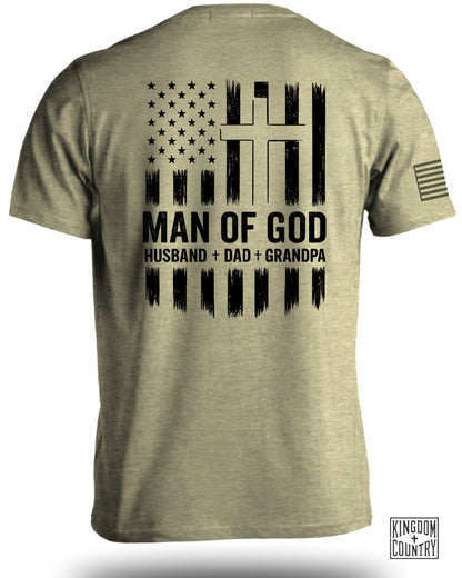Man of God Husband Dad Grandpa T-Shirt product