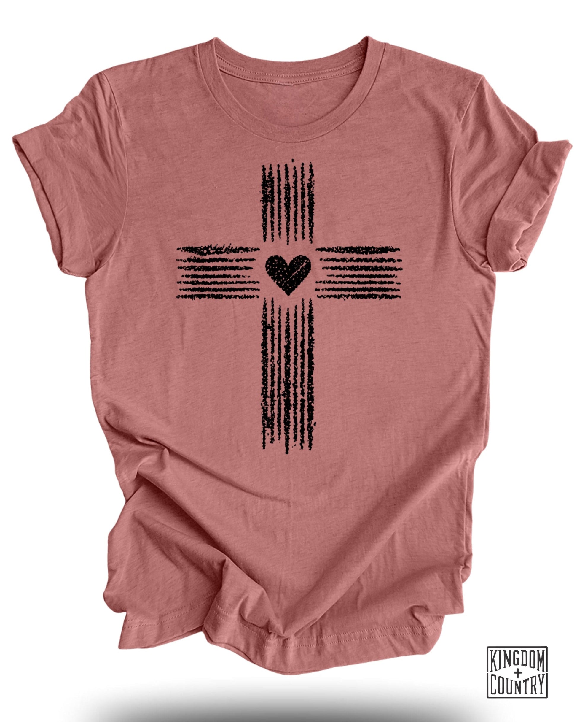 Cross With Heart Unisex Graphic T-Shirt product type