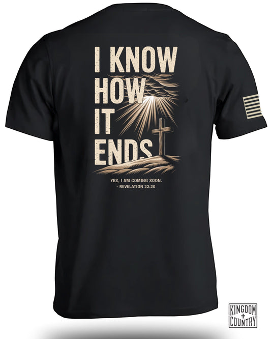 I Know How It Ends Revelation 22:20 T-shirt product